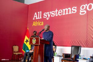 VP Mahamudu Bawumia addressing the opening session of the "All Systems Go Africa 22" symposium